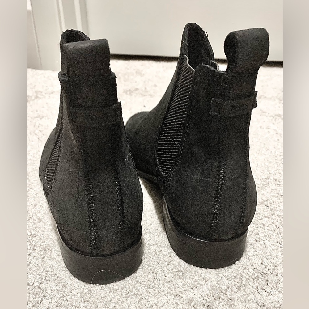 TOMS black ankle booties